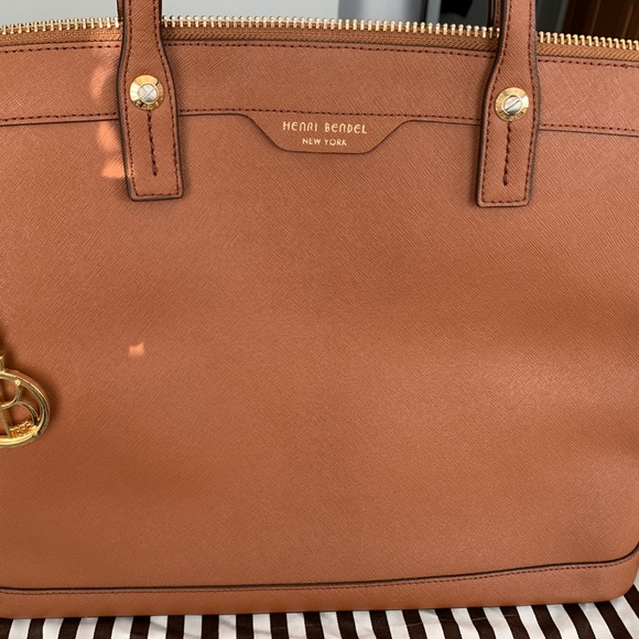 Henri Bendel West 57 large brown satchel